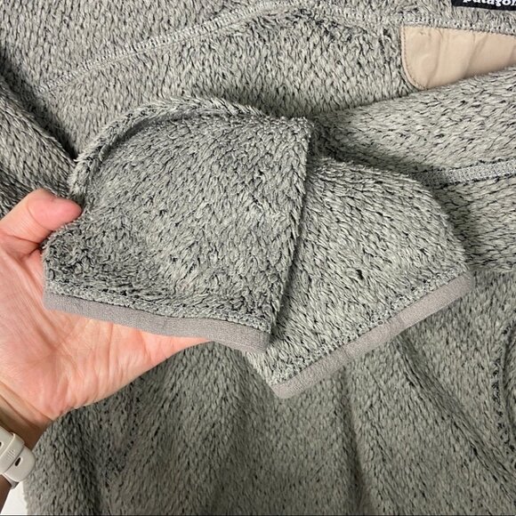 Patagonia Synchilla T Snap Fleece Pullover Sweater Grey Brown Size Small Hiking - Picture 6 of 10